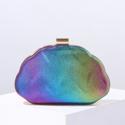 European and American Fashion Leather Box Evening Bag Clutch Bag Wedding Bridesmaid Bag Evening Party Bag Dress Bag Chain Bag Women's Bag