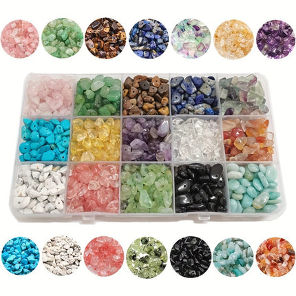 TEMU Amazon Hot Sale 15 Pig Natural Gravel Boxed Irregular DIY Jewelry Accessories suit Jewelry Accessories