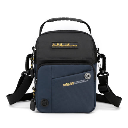 New Water-Repellent Nylon Cloth Men's Bag Outdoor Travel Shoulder Crossbody Bag Simple Casual Waist Bag Street Small Bag