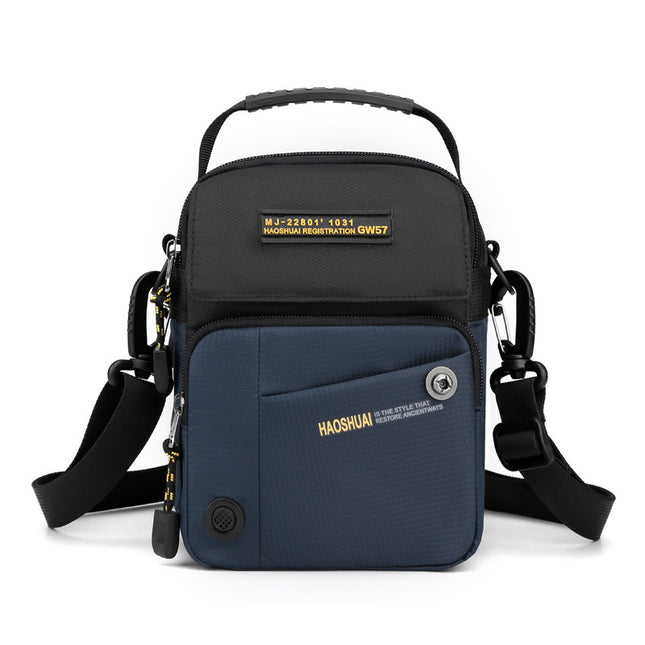New Water-Repellent Nylon Cloth Men's Bag Outdoor Travel Shoulder Crossbody Bag Simple Casual Waist Bag Street Small Bag