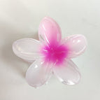 8cm magenta plumeria clip