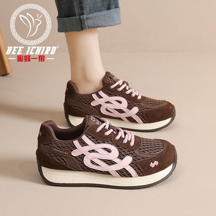 Bee Wolf Flagship Store German Training Shoes Women's Autumn/Winter New Retro Super Popular Forrest Gump Shoes Versatile Sports Casual Women's Shoes