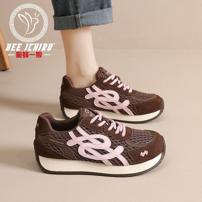 Bee Wolf Flagship Store German Training Shoes Women's Autumn/Winter New Retro Super Popular Forrest Gump Shoes Versatile Sports Casual Women's Shoes