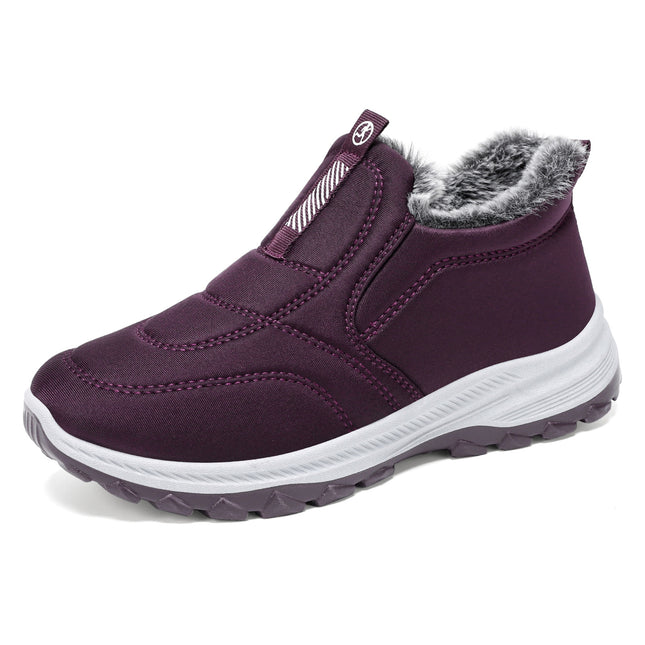 Women's Cotton Shoes Cross-Border Large Size Women's Boots Couple's Style Fleece-Lined Thickeneded Cotton Boots Cold-Proof and Warm Short Boots Outdoor Soft-Soled Boots