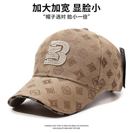 European and American Spring and Autumn Baseball Cap Men's High Sense Big Head Ware Hard Top Women's Ins Cap Head Big Face Showing Small Hat