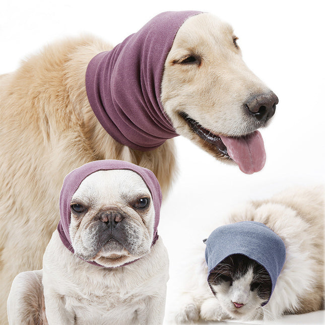 Dog Earmuffs Soft Warm Anti-Noise Anti-Cold Anti-Freeze Pet Outdoor Travel Headgear Purple Black Pink Green S-M-L / Cache-Oreilles Chien Doux Chaud Anti-Bruit Anti-Froid Anti-Gel Voyage Extérieur Violet Noir Rose Vert S-M-L