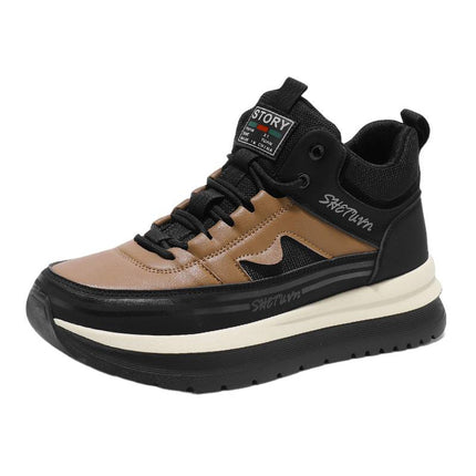 Leather Versatile Casual Microfiber Fashionable Spring Men's Shoes New Sports Shoes Retro Men's Trendy 2025