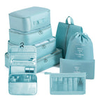 Korean blue nine-piece set