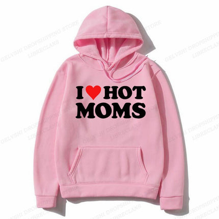 [Cross-border European Code] I Love Hot Moms Hoodies Men Fashion Hoodie