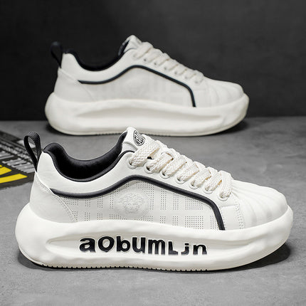 Summer New Mesh Thin Lace-Up Breathable Sneakers Trendy Versatile Shallow Men's Casual Slip-On Shoes