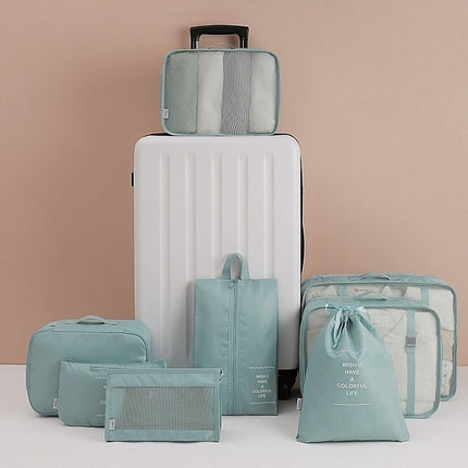 Travel storage bag eight-piece cross-border e-commerce multi-functional travel storage suit waterproof packing portable organizing bag