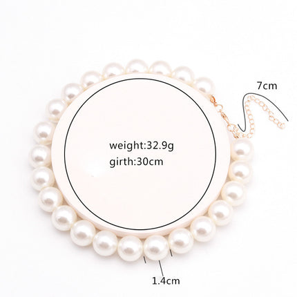 Sweet personality simple natural Joker imitation pearl necklace pearl necklace ladies necklace jewelry wholesale supply