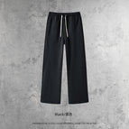 Straight pants-black / S