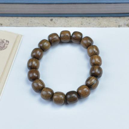 Shen Guibao Chen Xiang 8mm Double Ring Half Bracelet Barrel Bead Bracelet Five Sutra String Beads Niche Wen Play Jewelry Wholesale