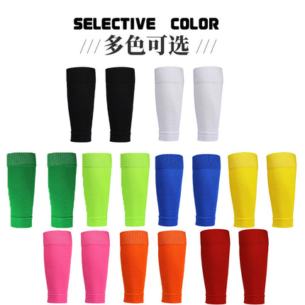Cross-Border Foreign Trade Training Sweat-Absorbent and Breathable Set: Non-Slip Towel Bottom Adhesive Football Socks + Football Shin Guards
