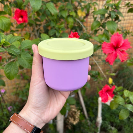 250ml Silicone Round Box Refrigerator Fresh-keeping Box Lunch Box Fruit Box Round Silicone Fresh-keeping Box Microwave Lunch Box