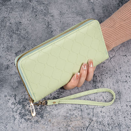 Factory New Wallet Korean Style Cute Long Coin Purse Large Capacity Women Multi Card Zipper Handheld Mobile Phone Bag for Women