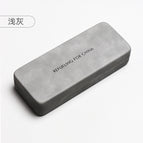Light gray leather box