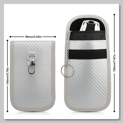 in stock silver red black car key signal shielding bag anti-radiation anti-degaussing RFID signal shielding bag