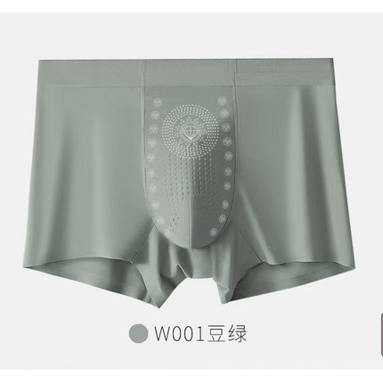 Ice silk men's underwear men's negative ion moisture absorption antibacterial 5A antibacterial crotch boys boxer shorts head fast hand explosions