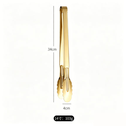 Stainless Steel Food Clip Kitchen Anti-scalding Bread Clip Outdoor Barbecue Clip Buffet Steak Food Clip