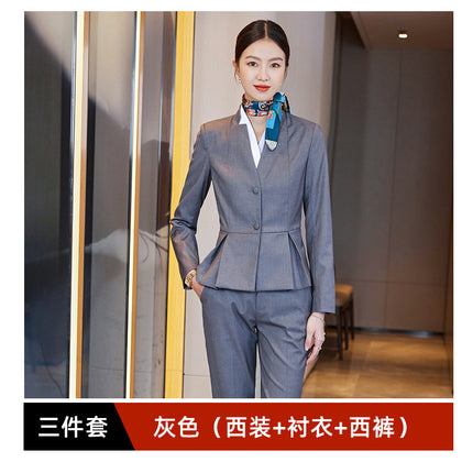 Property Sales Department Customer Service Work Clothes Jewelry Store Hotel Suit Business Wear Slim Fit Aviation Stewardess Case Field Uniform
