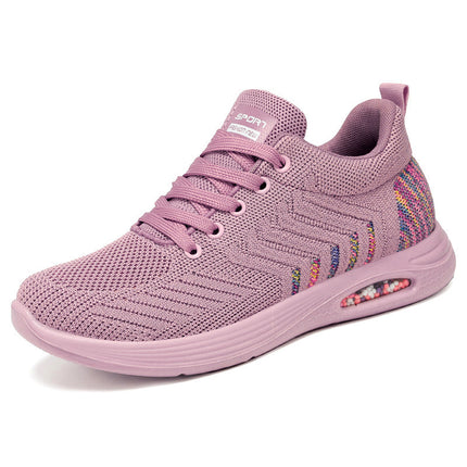Women's Sports Shoes, New Summer Models, Polyurethane Shoes, Women's Air-Cushioned Trendy Shoes, Fly-Knit Soft-Soled Foreign Trade Women's Shoes