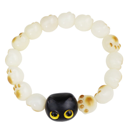 Bodhi root cat claw bracelet purple sandalwood black cat charcoal burning white jade Bodhi men and women couple hand jewelry Wenwan bracelet