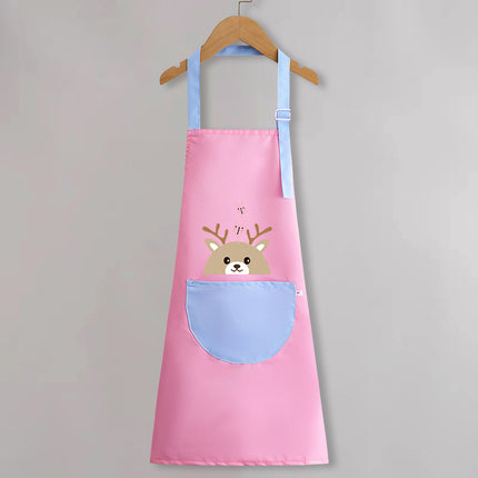 Children's apron painting waterproof antifouling studio cartoon apron big children's kindergarten apron overalls custom logo