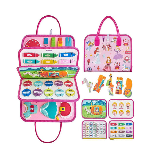 Cross-border special felt learning board children's educational early education board DIY busy board Montessori Children's Enlightenment dressing board
