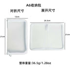 672cm³ / A6 white storage bag