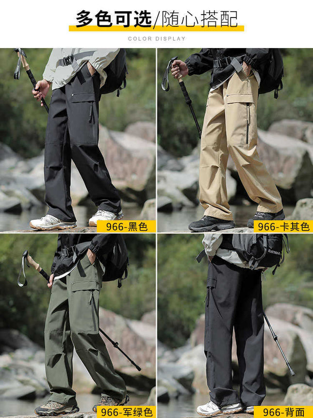Camel HJCAMEL Tooling Pants Men's Autumn and Winter New Fashion Brand Loose Straight Waterproof Windproof Casual