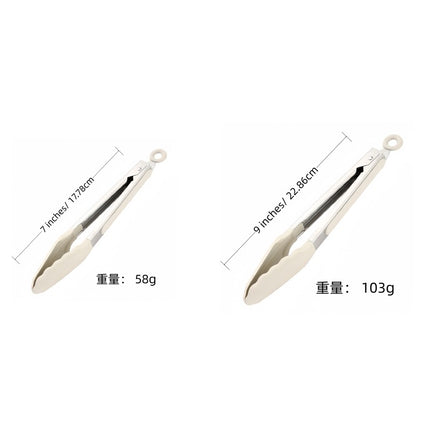Cross Border Black Silicone Clip Food Clip Commercial High Temperature Resistant Food Grade Kitchen Steak Barbecue Grill Tool
