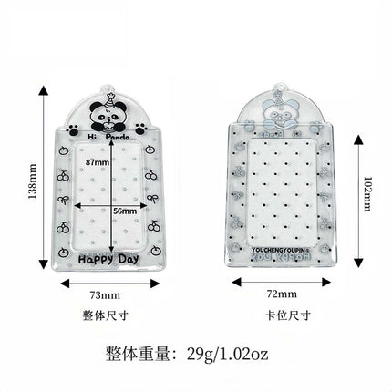 Supply Original Card Sleeve Small Card PVC Earth Flavor Star-chasing Aidou Campus Card Storage Card Bag Display Pendant Protective Cover
