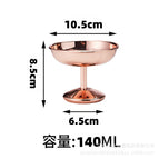 304 pudding cup d style red copper color