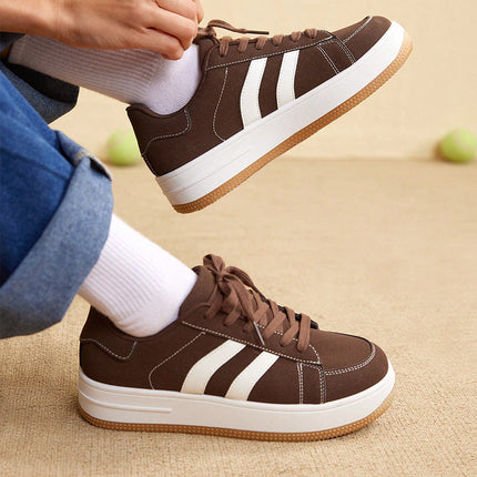 Sneakers Women's New Spring All-match Breathable Non-slip Sneakers Thick-soled Sports Casual Shoes Cross-border plus size Women's Shoes for Students