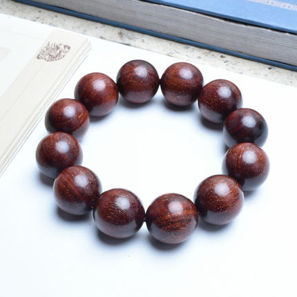 Venus Old Material Zambia Lobular Red Sandalwood Handheld Chain High Oil Mimi Buddha Bead String New Chinese Style Ornament for Men and Women