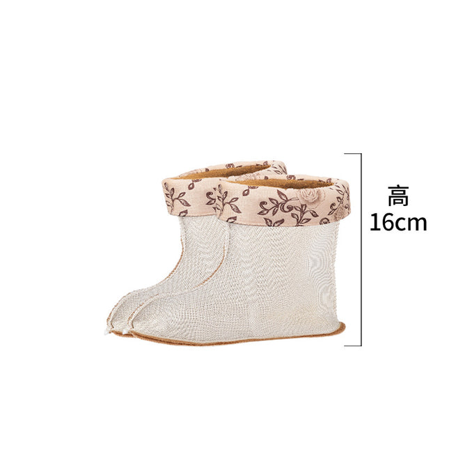 Winter rain boots fleece-lined inner cover warm liner thickened long fleece cover high fleece rain boots cotton cover plush socks cover