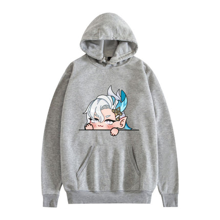 New Anime two-dimensional printed hoodie loose casual men's and women's trendy autumn and winter cross-border sweater Hoodies