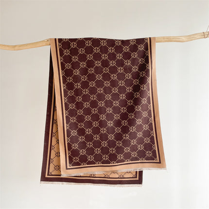 Scarf Women's Winter High-end Imitation Cashmere Office Air Conditioning Shawl All-match Trendy Brand Outer Thickened Warm Scarf