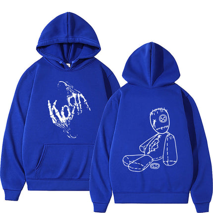 Rock Band Korn Issues Album Cover Graphic Hoodie Men Women g