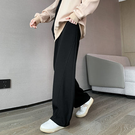 2025 High Street Plus Size Banana Pants Women's Spring & Fall Pants 2025 New High Waist Wide Leg Loose Slim Casual Straight Leg