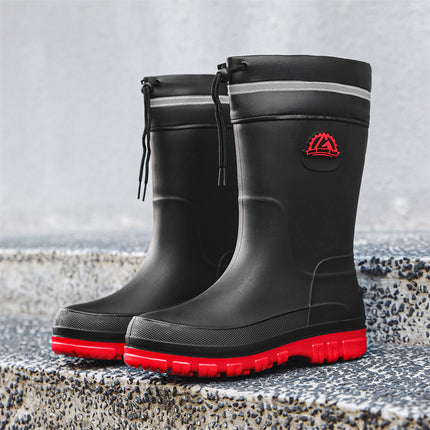 Cross-border rain boots men's new rain boots men's short rain boots non-slip kitchen fashion water shoes fishing rubber shoes