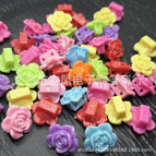 Mixed colors randomly / 3 double hole roses 18mm 0.5kg about 300 pieces
