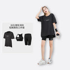 Black shorts three-piece set / 3XL