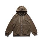 Zipper style-dark khaki / S