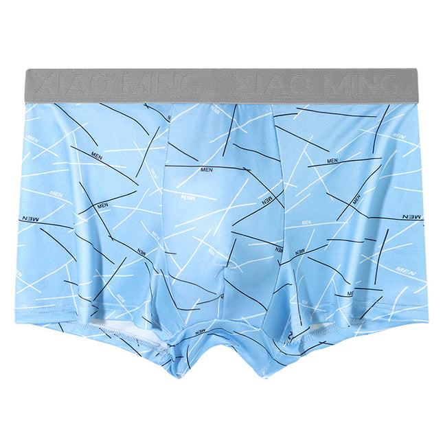 Foreign Trade Solid Color Milk Cotton High-end Men's Underwear Non-marking Breathable High-elastic plus size Loose Boxer Pants Boxer Pants