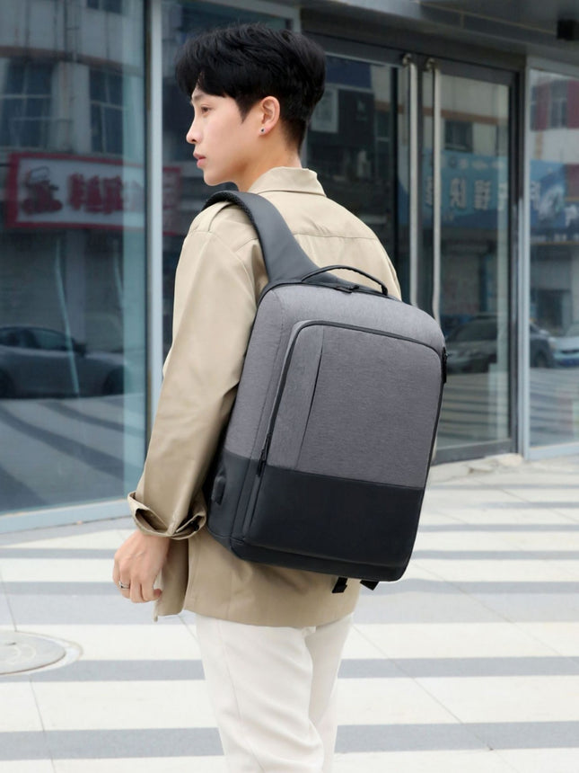 New Backpack Men's Business Large Capacity Travel Bag Multifunctional Waterproof College Student Computer Bag Backpack
