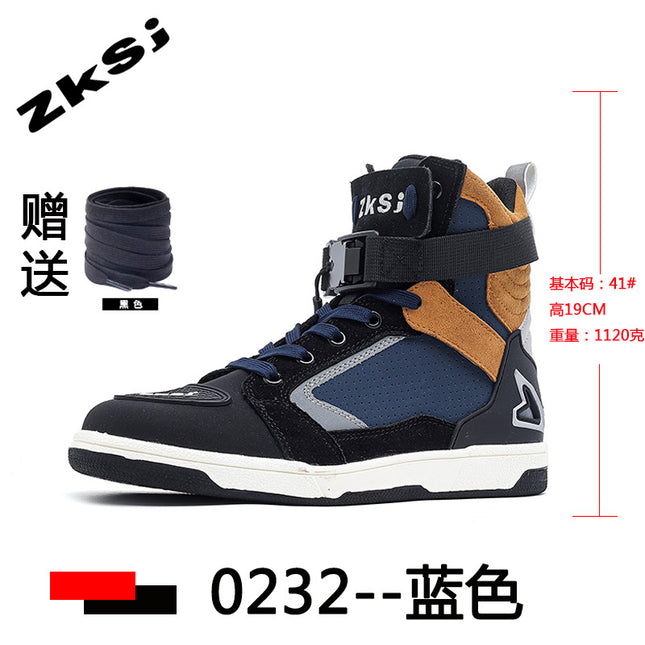 Cross-border motorcycle riding shoes motorcycle boots four seasons breathable anti-fall knight equipment road racing shoes parkour shoes four seasons