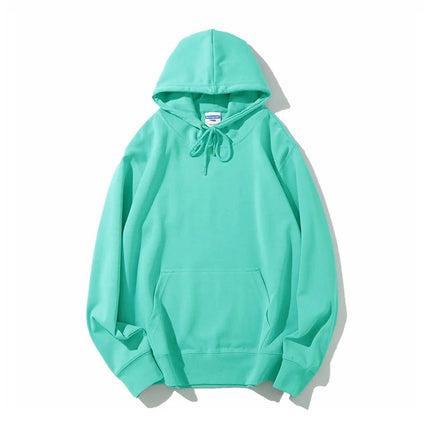 Men's autumn AG300g health cloth solid color hooded vests men's cross-border fashion brand men's coat printing wholesale